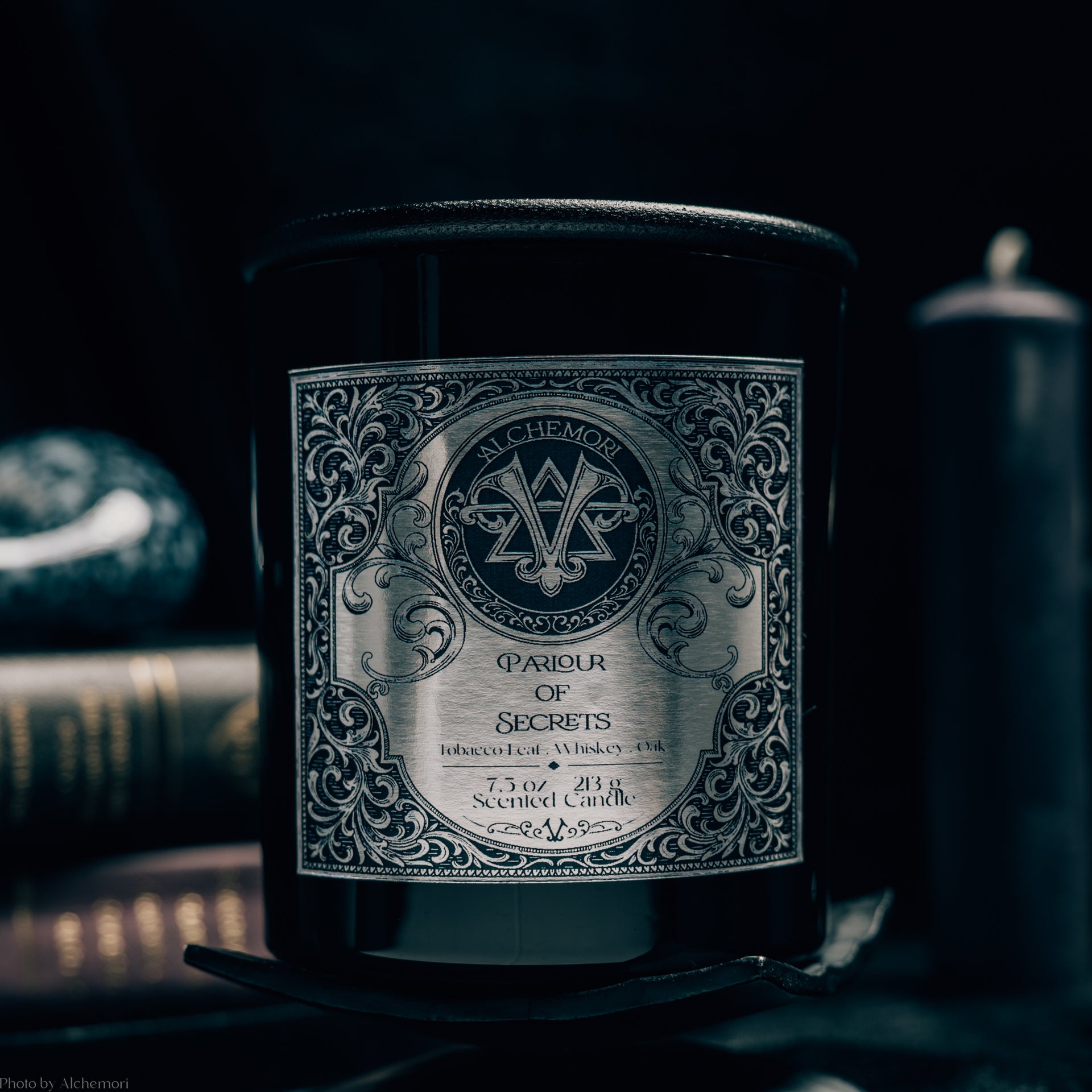 whiskey tobacco candle Candle: Smoky Bourbon, Oak & Vanilla Inspired by classic wine ATLAS | SPICED WHISKEY &